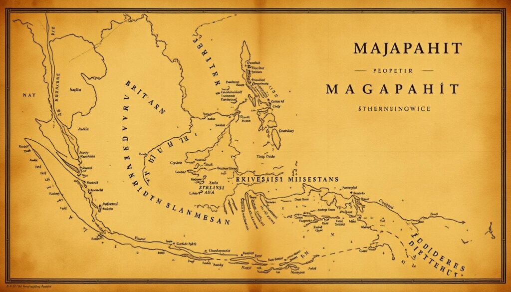 Peta Wilayah Kekuasaan Majapahit Peta Wilayah Kekuasaan Majapahit